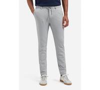 Chinohose NO EXCESS "No Excess Melierte Jerseytasche Pants Stretch Jersey", Herren, Gr. S, grau melange, 79% Polyester, 16% Viskose, 5% Elasthan, Hosen Chinohose (72743118-S) grau melange