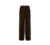 Chinohose NÜMPH "Nümph Trousers NUTHEA", Damen, Gr. 38, Normalgrößen, schwarz coffee, Obermaterial: 90% Baumwolle, 8% Polyamid, 2% Elasthan, Hosen Chinohose (38340340-38) schwarz coffee