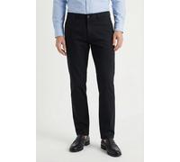 Chinohose OLYMP "HOUSTON", Herren, Gr. 32, Länge 34, schwarz (marine), Web, Obermaterial: 67% Baumwolle, 24% Lyocell, 7% Polyester, 2% Elasthan, unifarben, lang, Hosen Chinohose, modern fit (46260334-