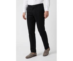 Chinohose OLYMP "HOUSTON", Herren, Gr. 34, Länge 32, schwarz, Web, Obermaterial: 67% Baumwolle, 24% Lyocell, 7% Polyester, 2% Elasthan, unifarben, lang, Hosen Chinohose, modern fit (85257058-34) schwa