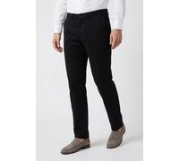 Chinohose OLYMP "HOUSTON", Herren, Gr. 36, Länge 32, schwarz, Web, Obermaterial: 67% Baumwolle, 24% Lyocell, 7% Polyester, 2% Elasthan, unifarben, lang, Hosen Chinohose, modern fit (85257058-36) schwa