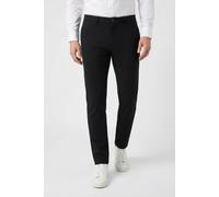 Chinohose OLYMP "Jogg Jersey Toronto", Herren, Gr. 34, Länge 34, schwarz, Jersey, Obermaterial: 50% Viskose, 45% Polyester, 5% Elasthan, unifarben, slim fit lang, Hosen Chinohose, slim fit, flexibler 