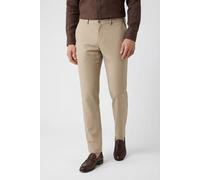 Chinohose OLYMP "Jogg Jersey Toronto", Herren, Gr. 32, Länge 34, hellbeige, Jersey, Obermaterial: 50% Viskose, 45% Polyester, 5% Elasthan, unifarben, slim fit lang, Hosen Chinohose, slim fit, flexible
