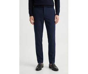 Chinohose OLYMP "Jogg Jersey Toronto", Herren, Gr. 36, Länge 34, marine, Jersey, Obermaterial: 50% Viskose, 45% Polyester, 5% Elasthan, unifarben, slim fit lang, Hosen Chinohose, slim fit, flexibler B