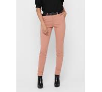 Chinohose ONLY "ONLPARIS REG CHINO PANT", Damen, Gr. 36S, Länge 32, rosa (rose dawn), Web, Obermaterial: 97% Baumwolle, 3% Elasthan, unifarben, lang, Hosen Chinohose, gepflegte Hose mit schmaler Beinf
