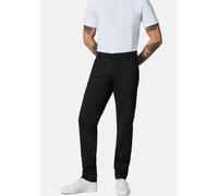 Chinohose PEAK TIME "Solon", Herren, Gr. 32, Länge 34, schwarz (void schwarz), Material: 74% Baumwolle, 24% Viskose, 2% Elasthan, gerade, unten schmal lang, Hosen Chinohose, Elegante Herrenhose mit Bi