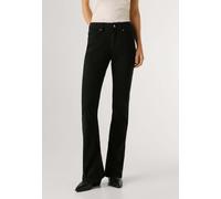 Chinohose PEPE JEANS "chinos MID RISE FLARE NEW PIMLICO", Damen, Gr. 30, Länge 34, schwarz, 98% Baumwolle, 2% Elasthan, Hosen Chinohose (13074658-30) schwarz