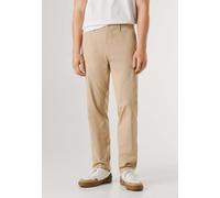 Chinohose PEPE JEANS "chinos SLIM CHINO POPLIN", Herren, Gr. 34, beige (malt beige), 98% Baumwolle, 2% Elasthan, Hosen Chinohose (28436148-34) malt beige