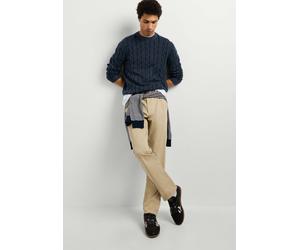 Chinohose PEPE JEANS "chinos SLIM CHINO TWILL", Herren, Gr. 40, beige (malt beige), 97% Baumwolle, 3% Elasthan, Hosen Chinohose (92959613-40) malt beige