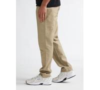 Chinohose PETROL INDUSTRIES "Men Non Denim Chino", Herren, Gr. L (40), N-Gr, light tan, Web, Obermaterial: 55% Leinen, 45% Baumwolle, unifarben, gerade, unten schmal lang, Hosen Chinohose, mit Tunnelz