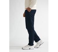 Chinohose PETROL INDUSTRIES "Men Non Denim Chino", Herren, Gr. M (38), N-Gr, navy blau, Web, Obermaterial: 55% Leinen, 45% Baumwolle, unifarben, gerade, unten schmal lang, Hosen Chinohose, mit Tunnelz