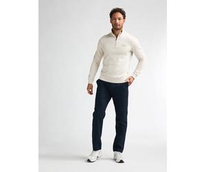 Chinohose PETROL INDUSTRIES "Men Non Denim Chino", Herren, Gr. XL (42), N-Gr, blau (navy blau), Web, Obermaterial: 55% Leinen, 45% Baumwolle, unifarben, gerade, unten schmal lang, Hosen Chinohose, mit