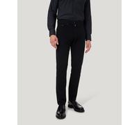 Chinohose PIERRE CARDIN "Lyon tapered", Herren, Gr. 40, Länge 30, schwarz, Web, Obermaterial: 61% Polyester, 31% Viskose, 8% Elasthan, unifarben, gerade, unten schmal lang, Hosen Chinohose, aus der Fu