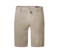 Chinohose PIERRE CARDIN "Pierre Cardin Shorts Strasbourg", Herren, Gr. 35, N-Gr, grau (oyster gray), Obermaterial: 55% Leinen LI. 45% Baumwolle CO., uni, regular fit, Hosen Chinohose, im regular fit (