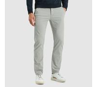 Chinohose PME LEGEND "TWIN WASP CHINO LEFT HAND STRETCH TWILL", Damen, Gr. 30, Länge 34, grau, Canvas, Obermaterial: 97% Baumwolle, 3% Elasthan, unifarben, regular fit knöchellang, Hosen Chinohose, mi