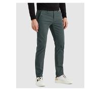 Chinohose PME LEGEND "TWIN WASP CHINO LEFT HAND STRETCH TWILL", Herren, Gr. 36, Länge 32, grün (schwarz slate), Canvas, Obermaterial: 98% Baumwolle, 2% Elasthan, unifarben, regular fit knöchellang, Ho