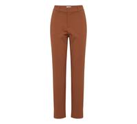 Chinohose PULZ JEANS "Chino PZBINDY", Damen, Gr. 46, N-Gr, braun (bison), Obermaterial: 53% Baumwolle CO. 44% Polyester PES. 3% Elasthan EL., Hosen Chinohose (27833418-46) bison