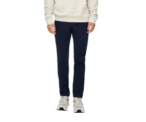 Chinohose QS, Herren, Gr. 31, Länge 32, blau, Web, Obermaterial: 98% Baumwolle, 2% Elasthan, unifarben, regular fit knöchellang, Hosen Chinohose, mit Stretchanteil (13760756-31) blau