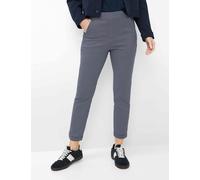 Chinohose RAPHAELA BY BRAX "Style DamenpulloverTH 6/8", Damen, Gr. 38K (19), Kurzgrößen, blau (navy), Web, 59% Baumwolle, 38% Polyamid, 3% Elasthan, Hosen Chinohose (26068747-19) navy