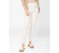 Chinohose RAPHAELA BY BRAX "Style DamenpulloverTH", Damen, Gr. 48, Normalgrößen, weiß (sanftes weiß), 53% Baumwolle, 38% Polyamid, 9% Elasthan, Hosen Chinohose (15827962-48) sanftes weiß