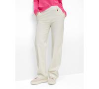 Chinohose RAPHAELA BY BRAX "Style DamenpulloverTH FLARED", Damen, Gr. 40, Normalgrößen, sanftes weiß, 53% Baumwolle, 38% Polyamid, 9% Elasthan, Hosen Chinohose (47904407-40) sanftes weiß