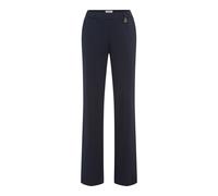 Chinohose RAPHAELA BY BRAX "Style DamenpulloverTH FLARED", Damen, Gr. 40K (20), Kurzgrößen, navy, 53% Baumwolle, 38% Polyamid, 9% Elasthan, Hosen Chinohose (16377062-20) navy