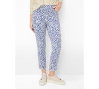 Chinohose RAPHAELA BY BRAX "Style LAVINA FRINGE", Damen, Gr. 42, Normalgrößen, blau, Web, 90% Baumwolle, 8% Elastomultiester, 2% Elasthan, Hosen Chinohose (51150720-42) blau