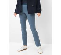 Chinohose RAPHAELA BY BRAX "Style PAMINA", Damen, Gr. 46K (23), Kurzgrößen, blau (dunkelblau), Web, 46% Baumwolle, 39% Lyocell, 12% Elastomultiester, 3% Elasthan, Hosen Chinohose (45628140-23) dunkelb
