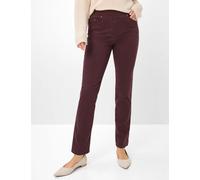 Chinohose RAPHAELA BY BRAX "Style PAMINA", Damen, Gr. 46K (23), Kurzgrößen, rot (weinrot), Web, 46% Baumwolle, 39% Lyocell, 12% Elastomultiester, 3% Elasthan, Hosen Chinohose (90836517-23) weinrot