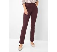 Chinohose RAPHAELA BY BRAX "Style PAMINA", Damen, Gr. 48K (24), Kurzgrößen, rot (dunkelrot), Denim/Jeans, 55% Lyocell, 42% Baumwolle, 3% Elasthan, Hosen Chinohose (86679340-24) dunkelrot