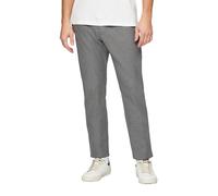 Chinohose S.OLIVER, Herren, Gr. 30, Länge 32, grau (mid grau), Obermaterial: 69% Baumwolle, 30% Polyester, 1% Elasthan, unifarben, regular fit knöchelfrei, Hosen Chinohose, mit Webstruktur (43076003-3