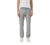 Chinohose S.OLIVER, Damen, Gr. 36, Länge 34, grau, Web, Obermaterial: 98% Baumwolle, 2% Elasthan, unifarben, normal lang, Hosen Chinohose, mit Stretch und elastichem Bund (87007015-36) grau