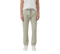 Chinohose S.OLIVER, Herren, Gr. 38, Länge 34, khaki, Web, Obermaterial: 78% Baumwolle, 20% Polyethylen, 2% Elasthan, unifarben, normal lang, Hosen Chinohose, mit Stretch und elastichem Bund (63717457-