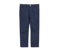 Chinohose S.OLIVER JUNIOR, Jungen, Gr. 128, N-Gr, blau (dunkelblau), Web, Obermaterial: 97% Baumwolle, 3% Elasthan, unifarben, normal lang, Hosen Chinohose, Sommerhose im Chino-Style / mit Stretch / f