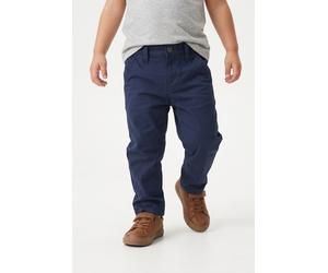 Chinohose S.OLIVER JUNIOR, Jungen, Gr. 134, N-Gr, blau (dunkelblau), Web, Obermaterial: 97% Baumwolle, 3% Elasthan, unifarben, normal lang, Hosen Chinohose, Sommerhose im Chino-Style / mit Stretch / f