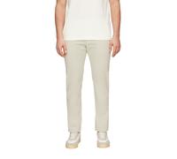 Chinohose S.OLIVER "PHOENIX", Herren, Gr. 38, Länge 34, beige (light beige), Obermaterial: 99% Baumwolle, 1% Elasthan, unifarben, regular fit knöchellang, Hosen Chinohose, mit Straight Leg (25563130-3