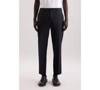 Chinohose SEIDENSTICKER, Herren, Gr. 52, Normalgrößen, dunkelblau, 53% Polyester, 45% Wolle, 2% Elasthan, unifarben, Hosen (64807244-52) dunkelblau