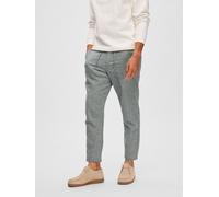 SELECTED Leinenhose SLHSLIMTAPE grau | L