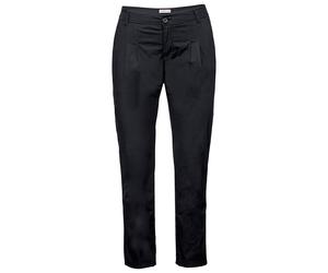 Chinohose SHEEGO, Damen, Gr. 100, Langgrößen, schwarz, 97% Baumwolle, 3% Elasthan, unifarben, Hosen Chinohose (89539967-100) schwarz