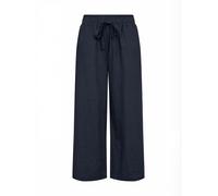 Chinohose SOYACONCEPT "Soya Concept Trouser SC-INA", Damen, Gr. XL, Normalgrößen, 6910 navy, Obermaterial: 55% Leinen, 45% Viskose, Hosen Chinohose (37200805-XL) 6910 navy