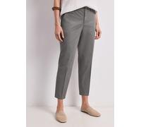 Chinohose STREET ONE, Damen, Gr. 36, Länge 28, grau (overcast grau), Web, 97% Baumwolle, 3% Elasthan, unifarben, comfort fit normal, Hosen Chinohose, soft (53718629-36) overcast grau