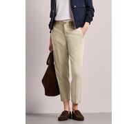 Chinohose STREET ONE, Damen, Gr. 38, Länge 28, cobble stone, Stoff, 60% Lyocell, 37% Baumwolle, 3% Elasthan, unifarben, comfort fit knöchelfrei, Hosen Chinohose, Middle Waist (70326716-38) cobble ston
