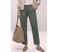 Chinohose STREET ONE, Damen, Gr. 38, Länge 28, grün (cilantro grün), Web, 97% Baumwolle, 3% Elasthan, unifarben, comfort fit knöchelfrei, Hosen Chinohose, Middle Waist (57344323-38) cilantro grün