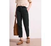 Chinohose STREET ONE, Damen, Gr. 40, Länge 28, pine grove grün, Stoff, 60% Lyocell, 37% Baumwolle, 3% Elasthan, unifarben, comfort fit knöchelfrei, Hosen Chinohose, Middle Waist (28292138-40) pine gro