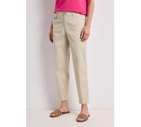 Chinohose STREET ONE, Damen, Gr. 42, Länge 28, cobble stone, Web, Obermaterial: 97% Baumwolle, 3% Elasthan. Futter: 100% Polyester, unifarben, regular fit lang, Hosen Chinohose, aus Twillstoff (521609