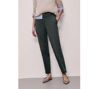 Chinohose STREET ONE, Damen, Gr. 44, Länge 28, grün (pine grove grün), Web, 97% Baumwolle, 3% Elasthan, unifarben, comfort fit normal, Hosen Chinohose, soft (83673111-44) pine grove grün