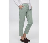 Chinohose STREET ONE, Damen, Gr. 44, Länge 28, grün (schwarz mint grün), Stoff, 60% Lyocell, 37% Baumwolle, 3% Elasthan, unifarben, comfort fit knöchelfrei, Hosen Chinohose, Middle Waist (22729625-44)