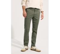 Chinohose STREET ONE MEN, Herren, Gr. 29, Länge 32, rustic grün, Web, 98% Baumwolle, 2% Elasthan, unifarben, regular fit knöchellang, Hosen Chinohose, Middle Waist (36897604-29) rustic grün