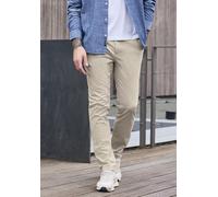 Chinohose STREET ONE MEN, Herren, Gr. 31, Länge 32, sandstone beige, Web, 98% Baumwolle, 2% Elasthan, unifarben, regular fit knöchellang, Hosen Chinohose, Middle Waist (97684529-31) sandstone beige