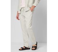 Chinohose STREET ONE MEN, Herren, Gr. 32, Länge 34, bohemian beige, Stoff, 100% Leinen, unifarben, lässig geschnitten lang, Hosen Chinohose, aus Leinen (77488103-32) bohemian beige